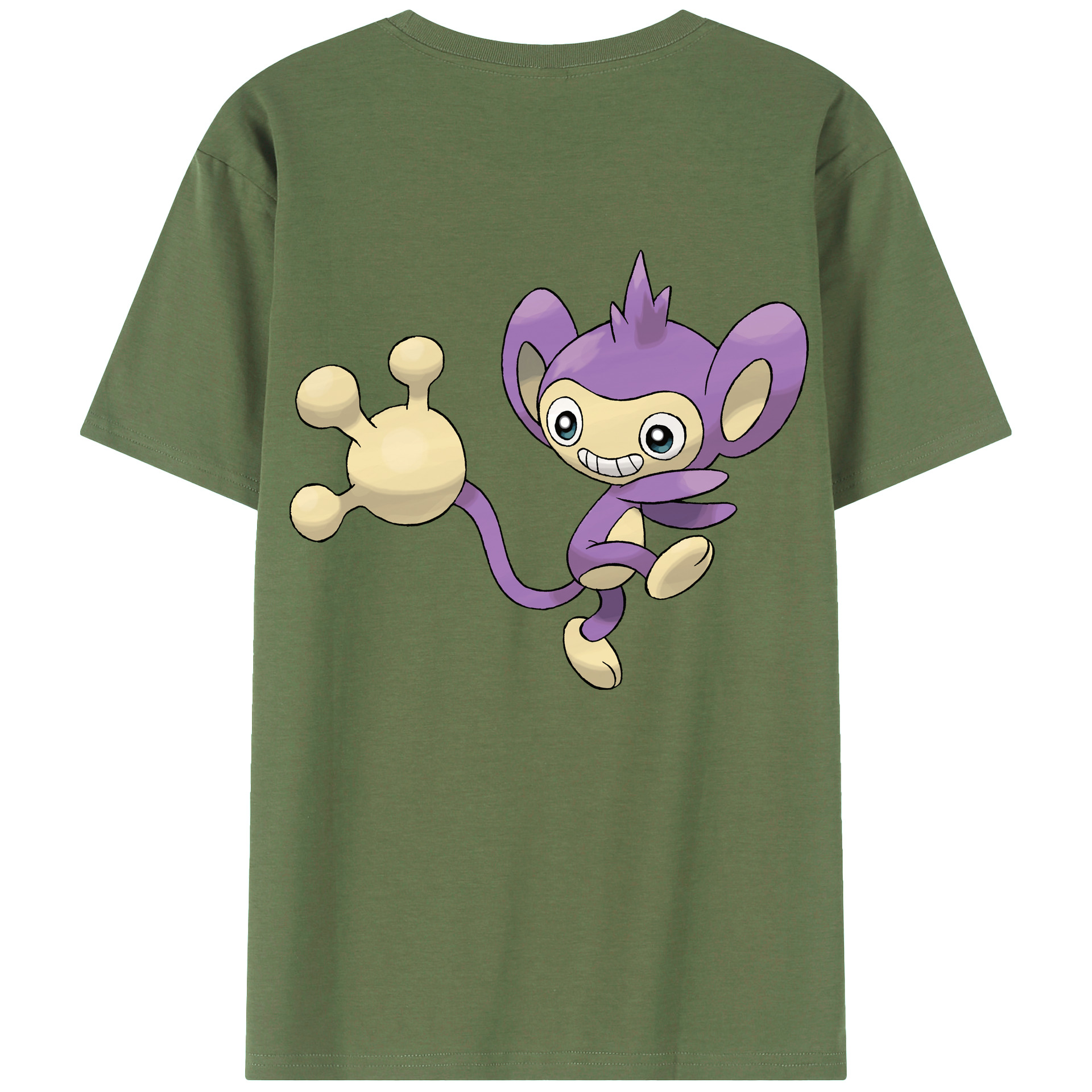 （画像用） ポケットモンスター Pokémon 綿100％ メンズ半袖Tシャツ（バックプリント） 通気性